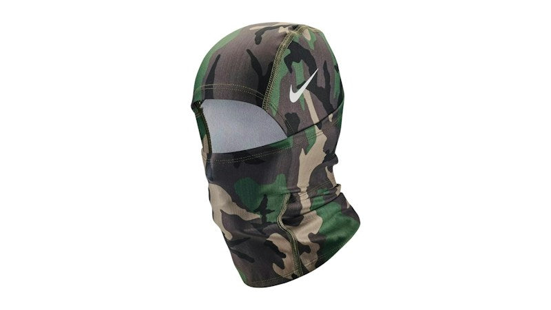 Nike Pro Hyperwarm Hood Medium Olive/White