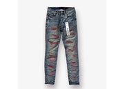 Purple Brand Red Weft Blowout Jeans