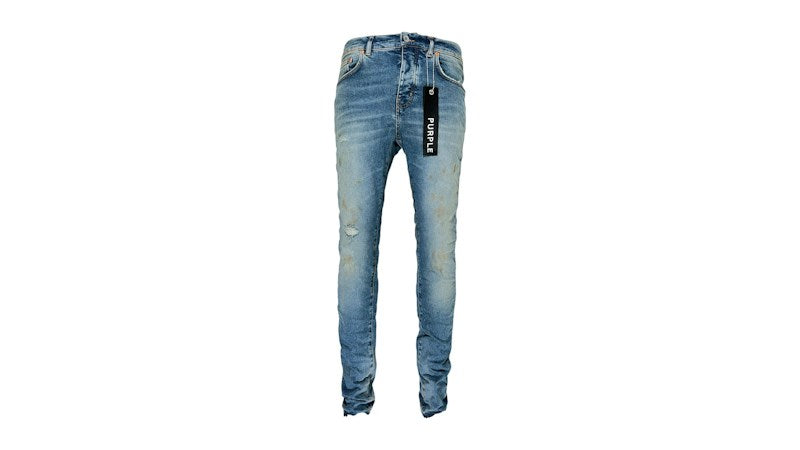 Purple Brand Faded Light Indigo Painter Jean Light Indigo