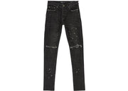 Purple Brand Over Spray Pants Black