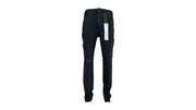 Purple Brand P002-Ndbr825 Knee Slit Rinse Slim Jean Black