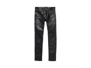 Purple Brand Patent Leather Film Skinny Jeans Black