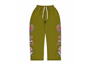 Righteous Risen King Zip Up Sweatpants Green