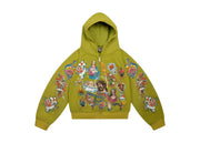 Righteous Risen King Zip Up Hoodie Green