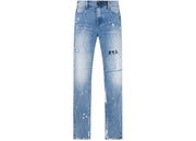 RtA Clayton Jean Distressed White Paint/Blue