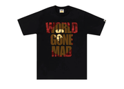 BAPE Color Camo WGM Ape Head Overlap Tee Black