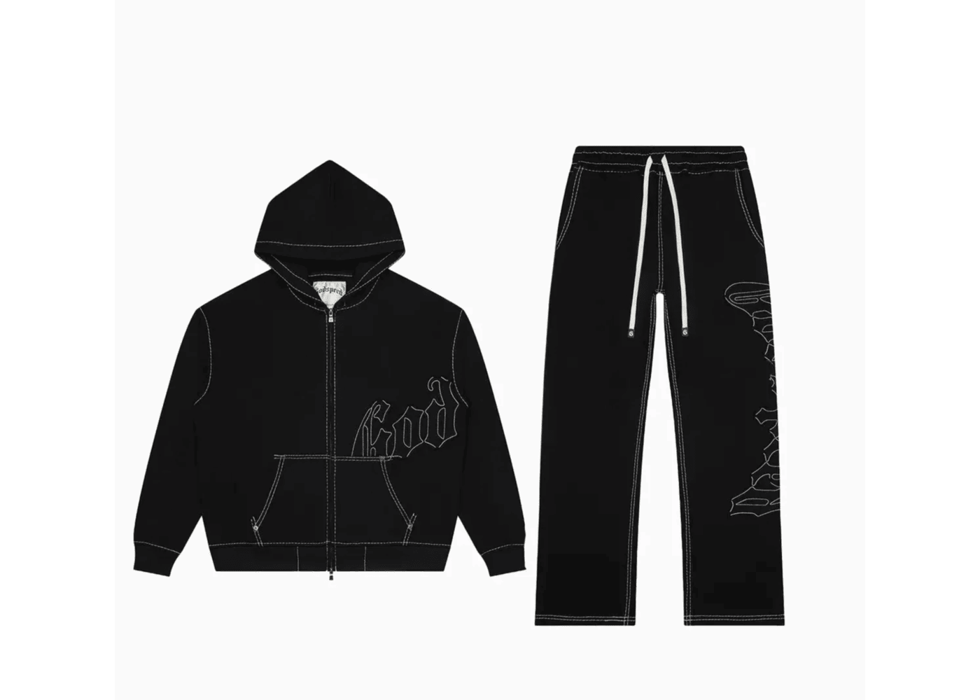 Godspeed OG Logo Sweatsuit Stitched Black