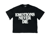 Mixed Emotions Black End Rhinestone Tee