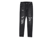 Purple Brand Distress Grey Wash Jeans