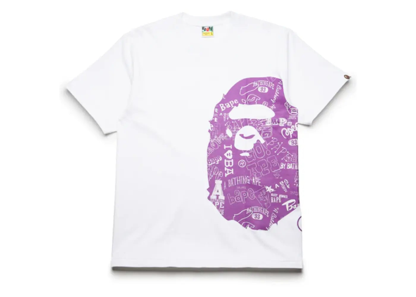 A Bathing Ape Comic Art Tee White/Purple