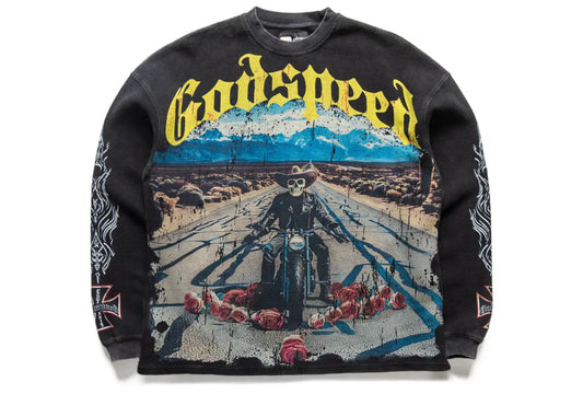 Godspeed Long Lonely Road Thermal LS (Grey Wash)
