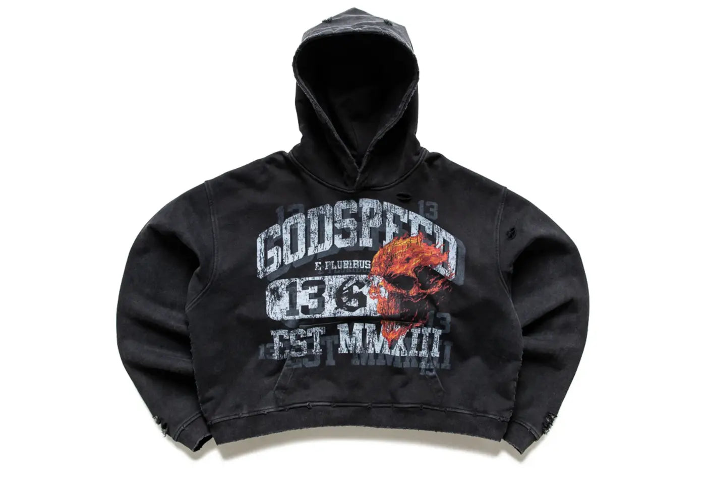 Godspeed Seeing Double Hoodie Black Wash