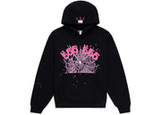 Sp5der Angel Number Hoodie Black