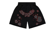 Sp5der Beluga Outline Sweatshort Black