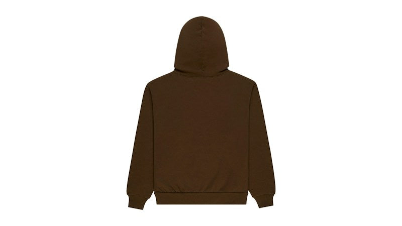 Sp5der Rhinestone OG Web Hoodie Brown