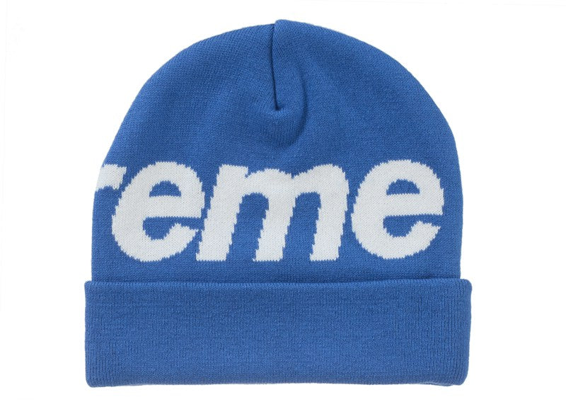 Supreme Big Logo Beanie (FW24) Blue
