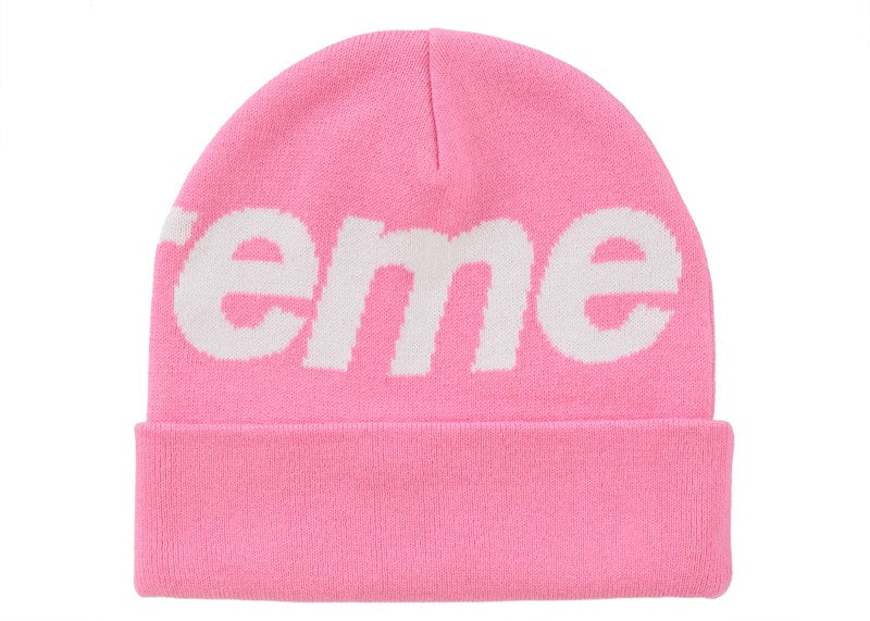 Supreme Big Logo Beanie (FW24) Pink