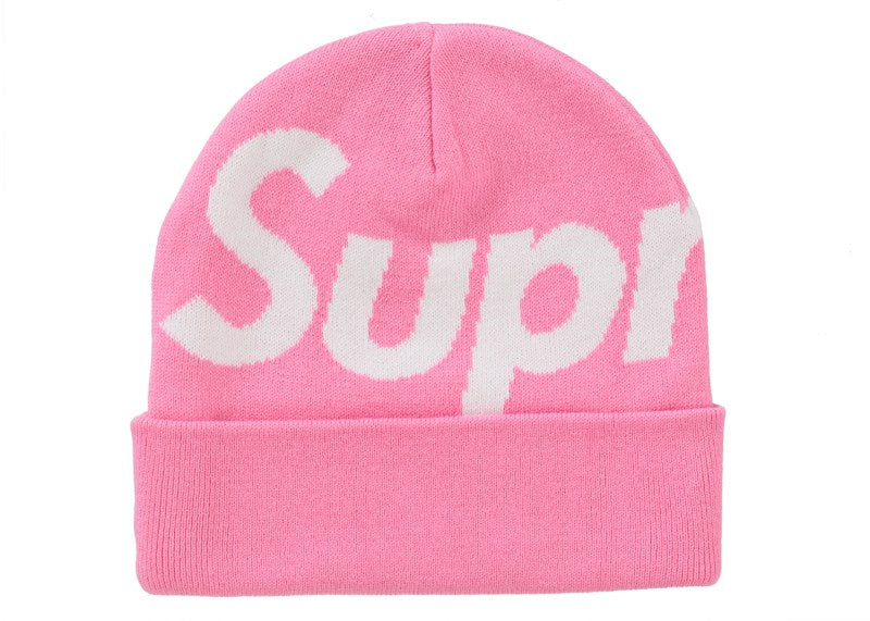 Supreme Big Logo Beanie (FW24) Pink