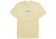 Supreme Classic Logo Tee Pale Yellow