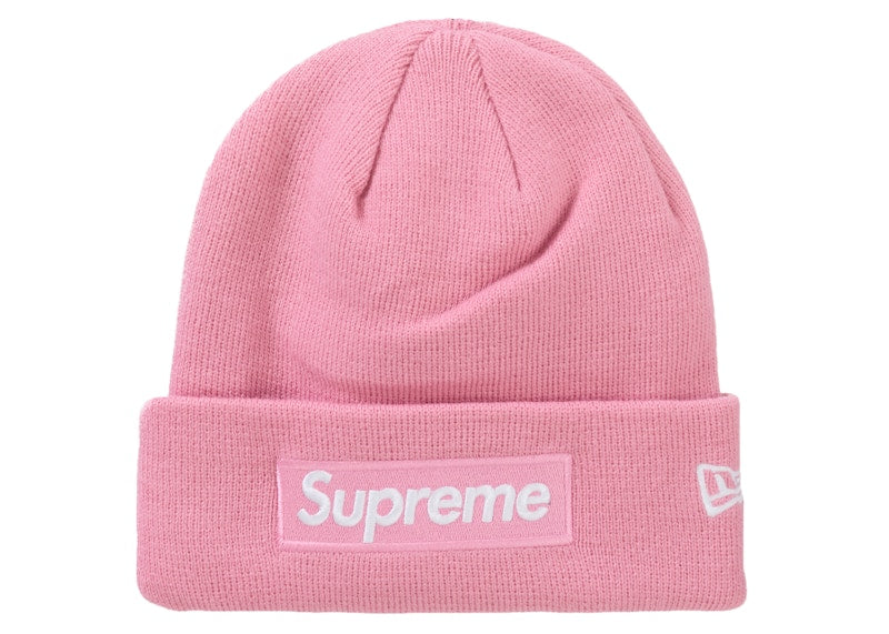 Supreme New Era Box Logo Beanie (FW24) Dusty Pink