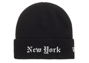 Supreme New Era Shop New York Beanie Black