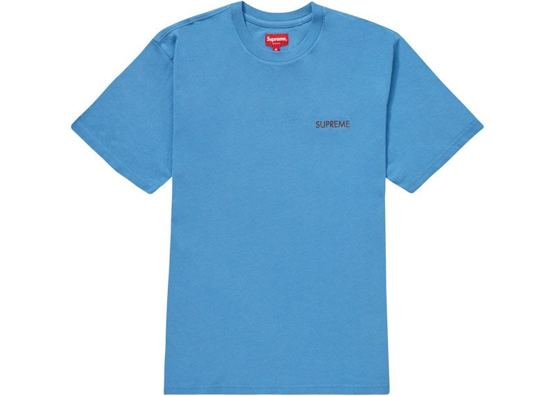 Supreme Washed Capital S/S Top Blue