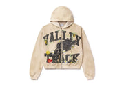 Vale Forever Garden Zip Up Hoodie Bone