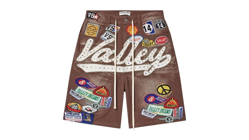 Vale Forever Brown 1980's Jorts Red/Wash