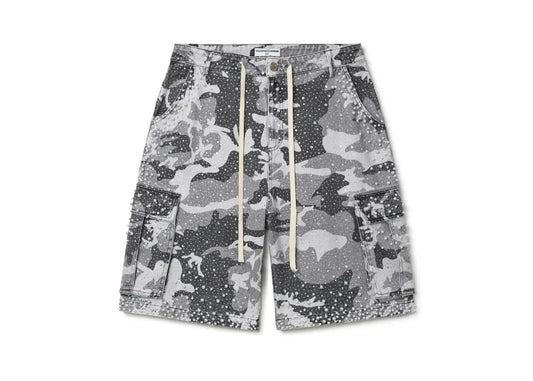 Vale Forever Winter Soulja Crystal Snow Camo Jean Jorts