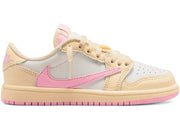 Jordan 1 Retro Low OG SP Travis Scott Sail Shy Pink (PS)