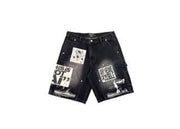 Mixed Emotions AI Black Denim Shorts