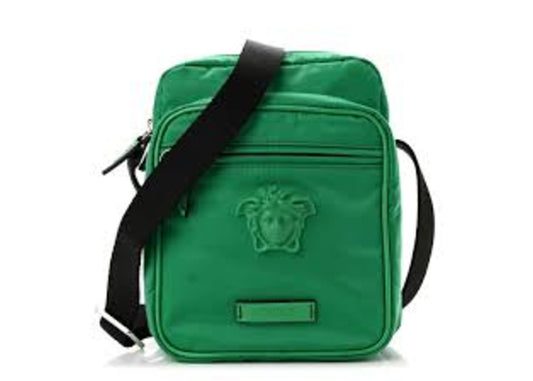 VERSACE Nylon Palazzo Medusa Crossbody Bag