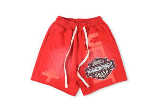 Vertabrae Nothing With Out It Sweat Shorts "Red"