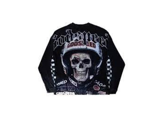 Godspeed Crashout LS T-shirt (Black Wash)