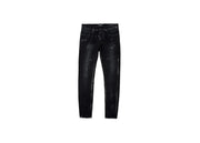 Purple Brand Black Wash Metallic Silver