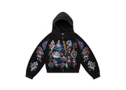 Righteous Risen King Zip Up Hoodie Black
