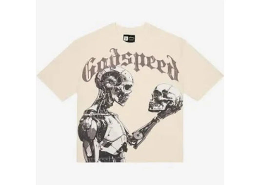 Godspeed Mankind vs Ai III Short Sleeve (Bone/Black)